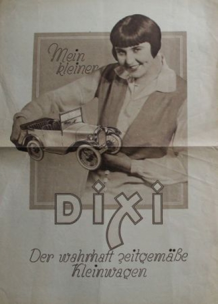Dixi Smallcar 3/15 PS Modelprogram 1928 (S0204)