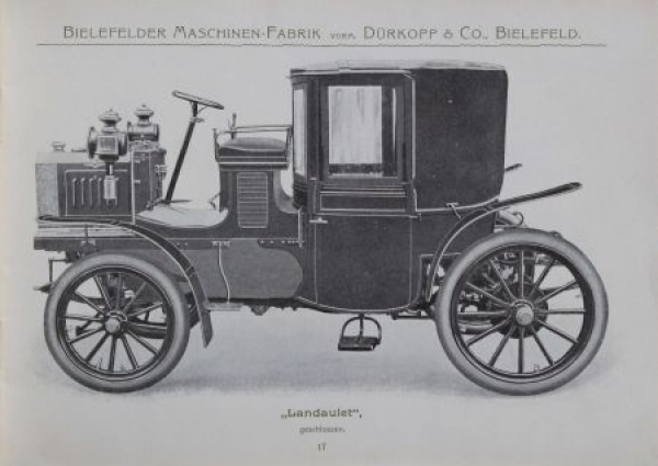 Duerkopp Motorcar Modelprogram 1902 (S0206)