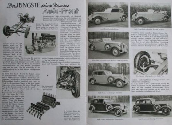 Audi Automobiles "25 Jahre 1909-1934" Modelprogram 1934 (S0266)