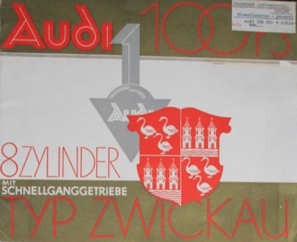 Audi Eightcylinder Type Zwickau Modelprogram 1930 (S0268)