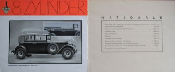 Audi Eightcylinder Type Zwickau Modelprogram 1930 (S0268)