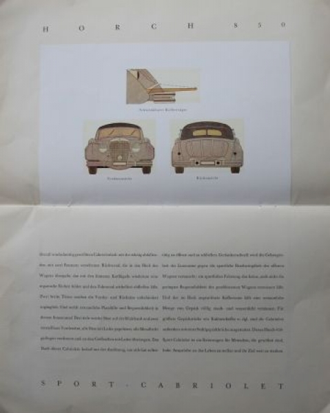 Horch 850 Modelprogram 1936 (S0352)