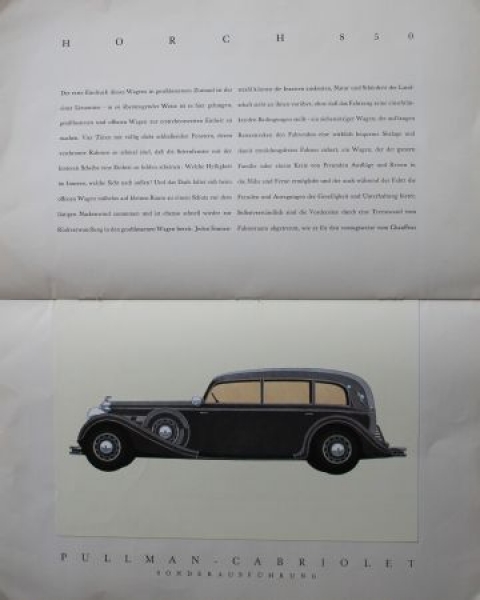 Horch 850 Modelprogram 1936 (S0352)