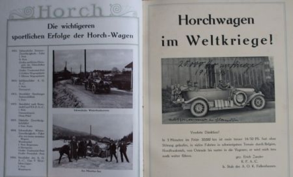 Horch Automobiles Modelprogram 1915 (S0357)