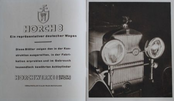 Horch 8 Eightcylinder Modelprogram 1928 (S0363)