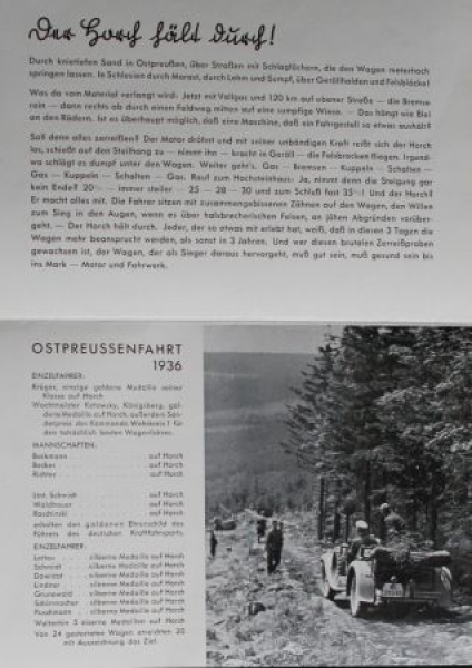 Horch Allterrain-Cars Modelprogram 1936 (S366)