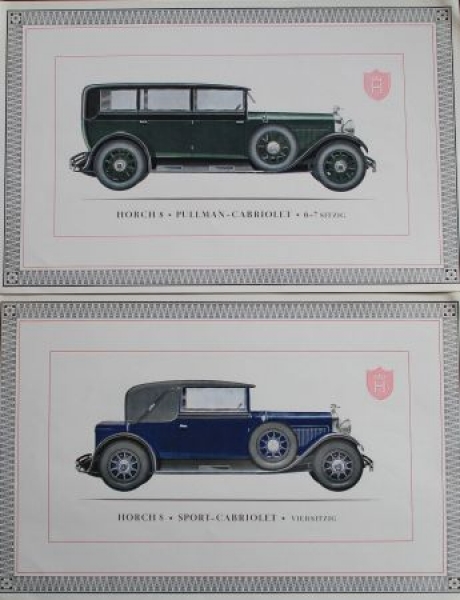 Horch 8 "Der deutsche Achtzylinder" Modelprogram 1929 (S0369)