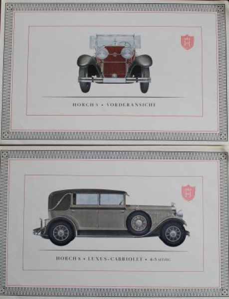 Horch 8 "Der deutsche Achtzylinder" Modelprogram 1929 (S0369)
