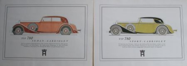 Horch 8 Eightcylinder 5 Liter Modelprogram 1933 (S0370)