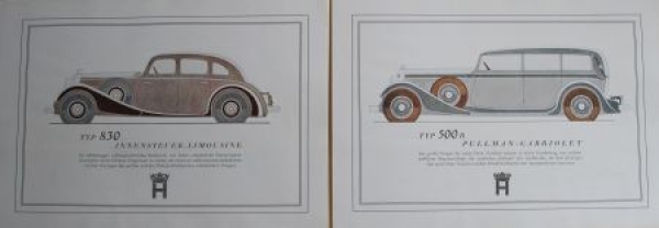 Horch 8 Eightcylinder 5 Liter Modelprogram 1933 (S0370)