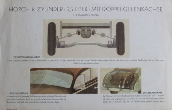 Horch 82 PS Eightcylinder Modelprogram 1937 (S0371)