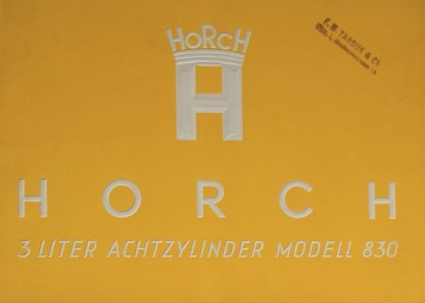 Horch 830 Eightcylinder 3 Liter Modelprogram 1933 (S0373)