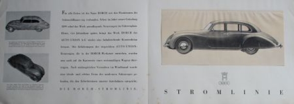 Horch 930 Streamline Modelprogram 1938 (S0374)