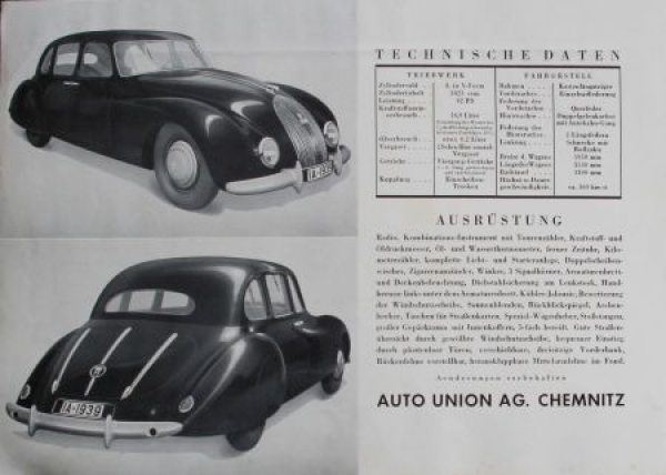 Horch 930 Streamline Modelprogram 1938 (S0374)