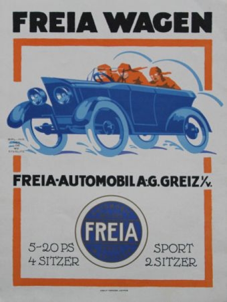 Freia Wagen 5/20 PS Sport Modelprogram 1924 (S0592)