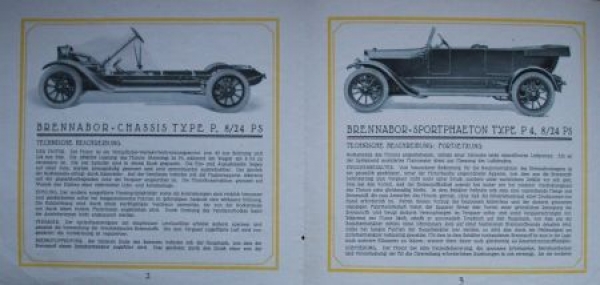 Brennabor 8/24 PS Typ P Modellprogramm 1924 (S0606)