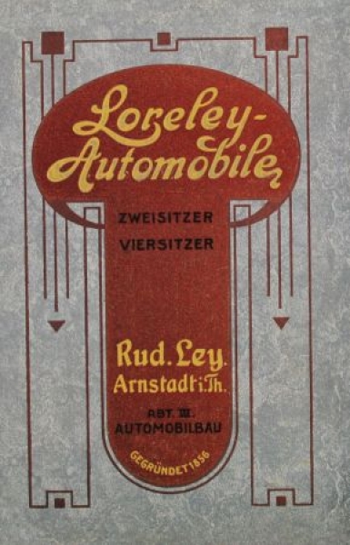 Loreley Automobile 4 Cylinder Modelprogram 1908 (S0615)