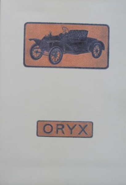 Oryx Motorcar 6/14 PS Modelprogram 1909 (S0616)