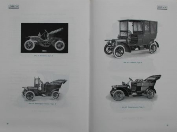 Oryx Motorcar 6/14 PS Modelprogram 1909 (S0616)