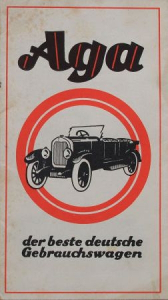 AGA Automobile "Der beste deutsche Gebrauchtwagen" Modellprogramm 1924 (S0631)