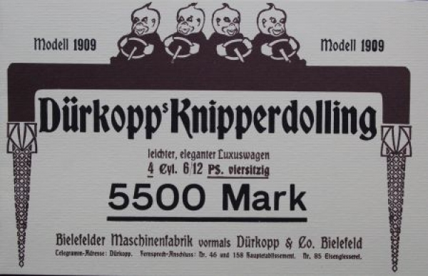 Duerkopp Knipperdolling 6/12 PS Modelprogram 1909 (S0644)