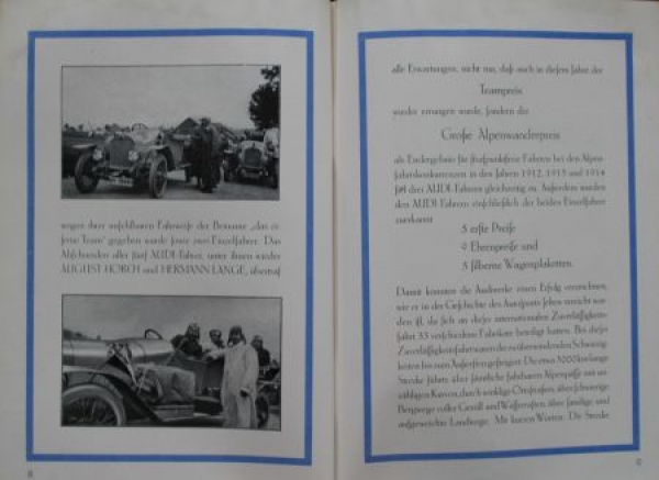 Audi Automobiles "10 Jahre" Modelprogram 1919 (S0655)