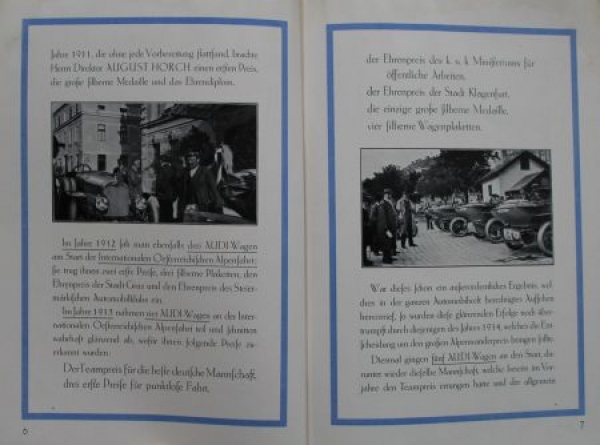 Audi Automobiles "10 Jahre" Modelprogram 1919 (S0655)