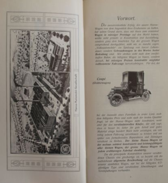 Hansa Cars Modelprogram 1908 (S0658)