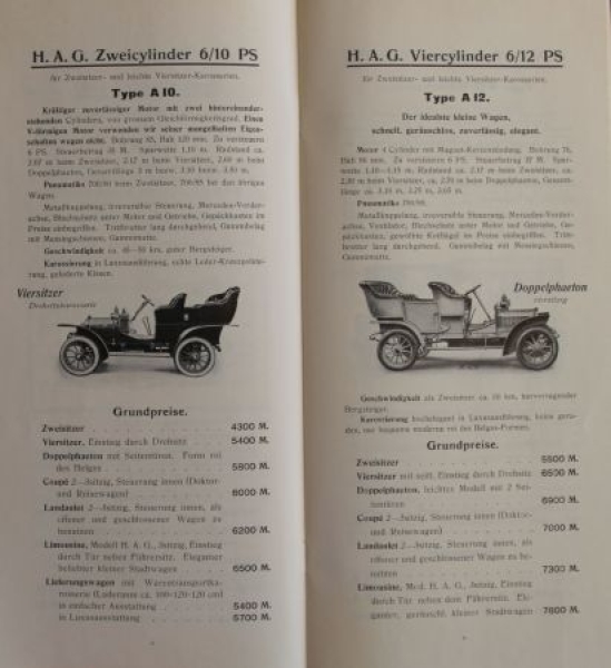 Hansa Cars Modelprogram 1908 (S0658)