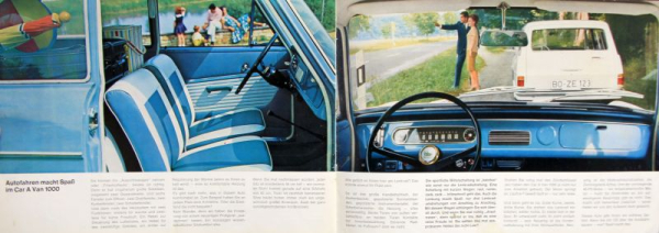 Opel Kadett Car A Van 1000 Modellprogramm 1963 Automobilprospekt (11087)