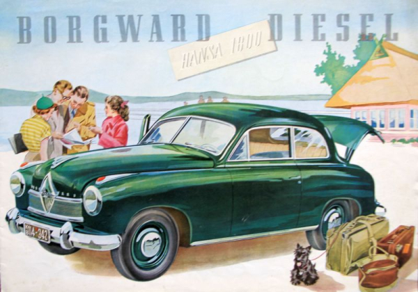 Borgward Hansa 1800 Diesel Modelprogram 1951 Carbrochure (11078)
