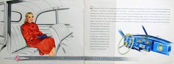 Borgward Hansa 1800 Diesel Modelprogram 1951 Carbrochure (11078)