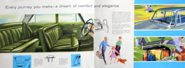 Morris Oxford V Modellprogramm 1959 Automobilprospekt (11085)