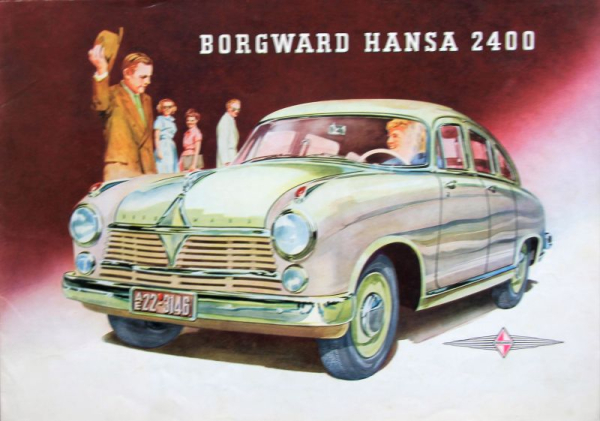 Borgward Hansa 2400 Modelprogram 1952 Carbrochure (10038)