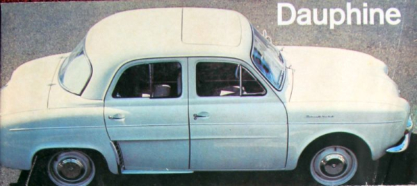 Renault Dauphine Modellprogramm 1960 Automobilprospekt (11080)