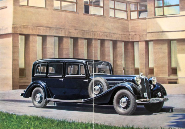 Horch 8 Zylinder Modellprogramm 1937 Automobilprospekt (10848)