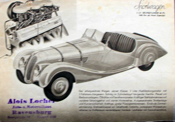 BMW Kraftwagen Modellprogramm 1939 Automobilprospekt (10837)