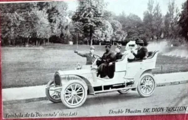 De Dion-Bouton Double Phaeton 1908 Postkarte (10834)