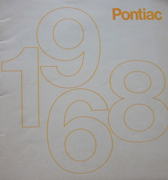 Pontiac Modellprogramm 1968 Automobilprospekt (10805)