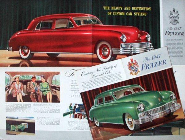 Kaiser Frazer Modellprogramm 1947 Automobilprospekt (10780)