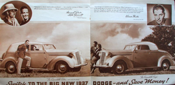 Dodge Modellprogramm 1937 "Switch to the big new" Automobilprospekt (10798)