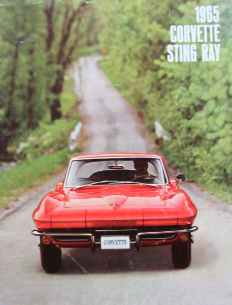 Chevrolet Corvette Sting Ray Modellprogramm 1965 Automobilprospekt (4183)
