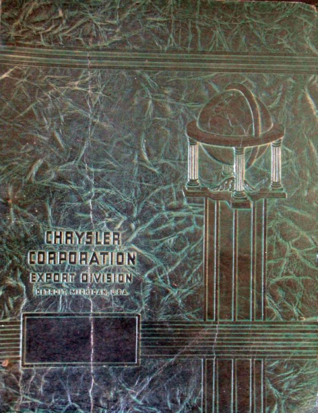 Chrysler Export Division Modellprogramm Händlermappe 1935 (10814)