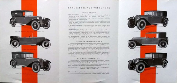 Steyr XII 6/30 PS Modellprogramm 1927 Automobilprospekt (10811)