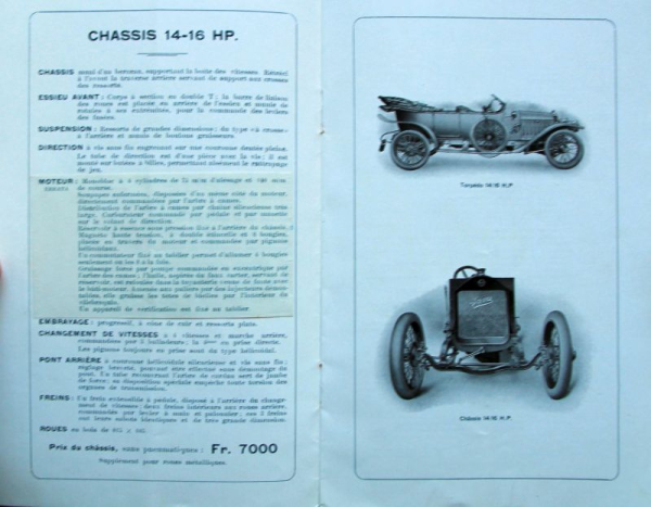 Sava Automobile Modellprogramm 1912 Automobilprospekt (1043)