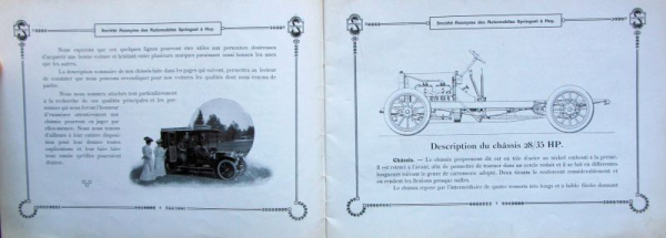 Springuel Automobile Modellprogramm 1912 Automobilprospekt (10844)