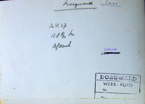 Borgward Rennwagen mit Hugo Hartmann beim Eifelrennen 1953 Werksfoto (10840)