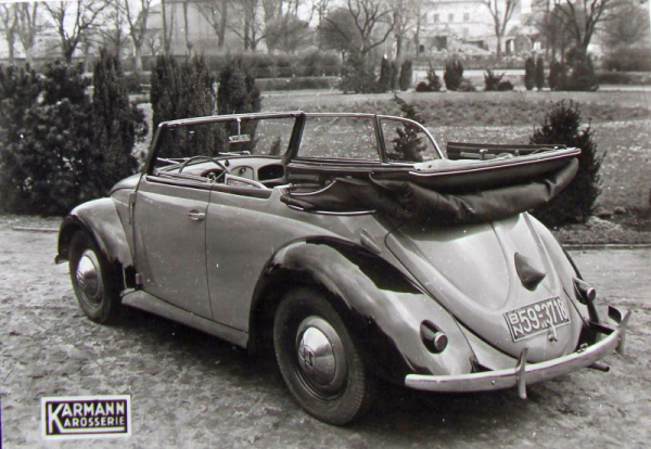 Volkswagen Käfer Karmann Cabriolet 1949 Werksfotos (10839)