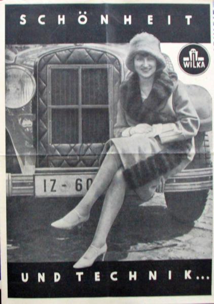 Wilka Kühlerschutz-Hauben 1931 Zubehörprospekt (10856)