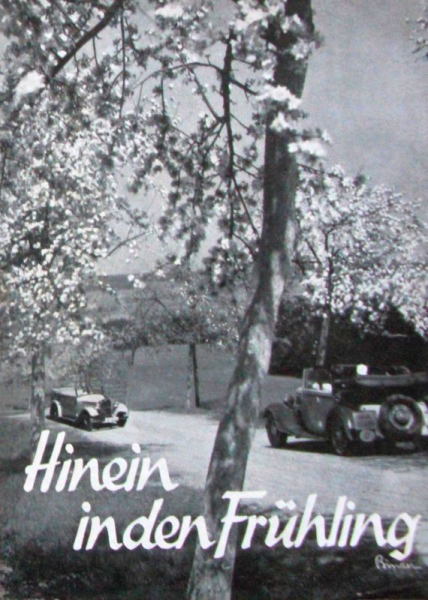 Viscobil Autoöl 1938 "Hinein in den Frühling" Tankstellenprospekt (10861)